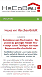 Mobile Screenshot of hacobau.de